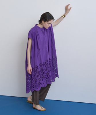 シフリー刺繍シャツワンピース（30252014020