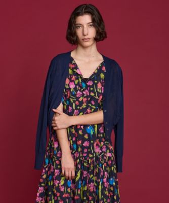 HOUSE OF LOTUS (Women)/ハウス オブ ロータス シアーニットVネックカーディガン(30252016150) 65ネイビー トップス【三越伊勢丹/公式】