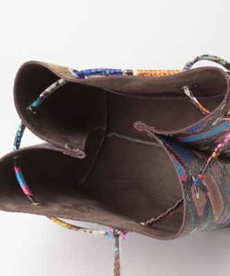 マルコマージ　パイソン柄　ショルダーバッグ 楽天市場】Marco Masi マルコマージ 巾着バッグ パイソン 蛇柄