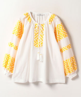 ＜HOUSE OF LOTUS (Women)＞【ＤＥＶＯＴＩＯＮ　ＴＷＩＮＳ／デボーションツインズ】エンロイダリーブラウス（３１２３１６１３０３０）