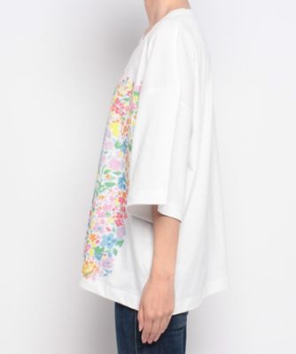 【ＭＩＩ　ＣＯＬＬＥＣＴＩＯＮ／ミーコレクション】フラワープリントＴシャツ（３１２３１６１３０７０）