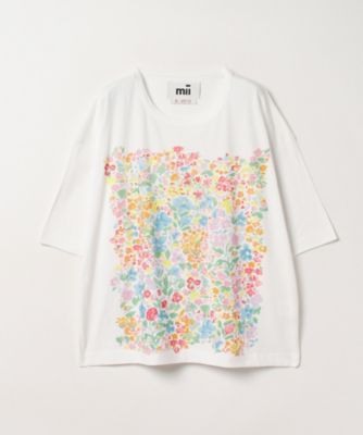 【ＭＩＩ　ＣＯＬＬＥＣＴＩＯＮ／ミーコレクション】フラワープリントＴシャツ（３１２３１６１３０７０）