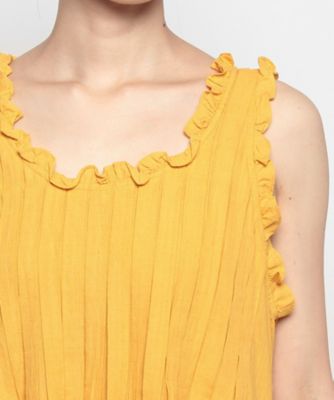 【Ｋｈａｄｉ　ａｎｄ　Ｃｏ／カディー＆コー】タック＆フリルノースリーブワンピース（３１２３１６１４１９０）