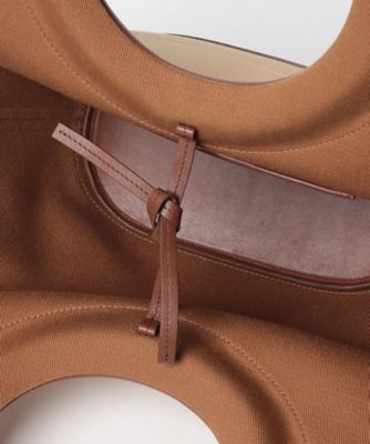 HEREU／ヘリュー】レザーハンドルキャンバストート