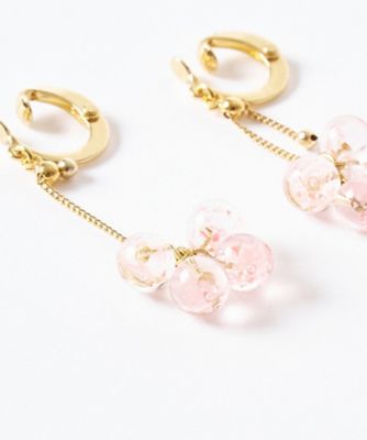 【ａｌｐａｃａ　ｔｏ　ｈａｎａ／アルパカトハナ】ｓａｋｕｒａ　ｂｅｒｒｙ　ｐｏｍ　ｐｏｍｓ　カフイヤリング（３１２３１６５３２３０）
