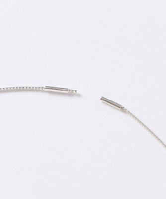 【ＳＡＳＫＩＡ　ＤＩＥＺ／サスキアディッツ】シルバーティアドロップネックレス（３１２３２６５３１８０）
