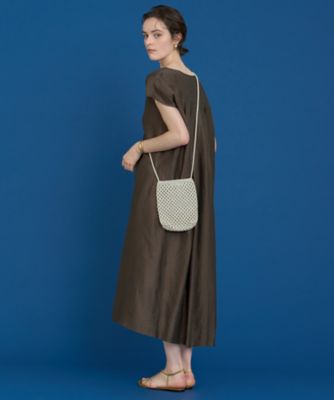【ｗａｒａｎｇｗａｙａｎ　Ｍｏｒｏｃｃｏ／ワランワヤンモロッコ】レザーメッシュロングバッグ（３１２５１６５０２９０）