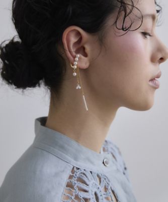 ＜HOUSE OF LOTUS (Women)＞【ａｌｐａｃａ　ｔｏ　ｈａｎａ／アルパカトハナ】淡水ＰＥＡＲＬ　ｋｉｎｍｏｋｕｓｅｉ　イヤカフ（３１２５１６５３２１０）