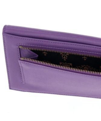 定価24,200円【新品】アナスイ　ヴィンテージボタン　がま口折り財布　パープル 定価24,200円【新品】アナスイ ヴィンテージボタン がま口折り