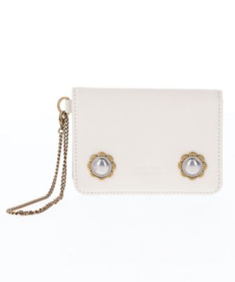 ANNA SUI (Women)/アナ スイ ヴィンテージボタン 2面パスケース パープル(317453)
