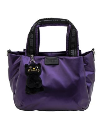 ANNA SUI ハンドバッグ　カラー　ブラック　パープル パープル系 ANNA SUI (Women)のハンドバッグ | レディース