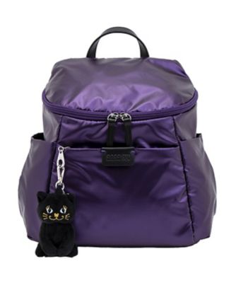 ●アナスイリュック● 極美品 アナスイ リュックサック 青 フラワー ANNASUI レザー