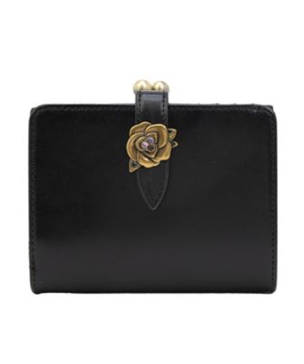 ＜ANNA SUI (Women)＞アナスイ　ＡＮＮＡ　ＳＵＩ　ブルボン　口金二つ折り財布（３１７８３１）