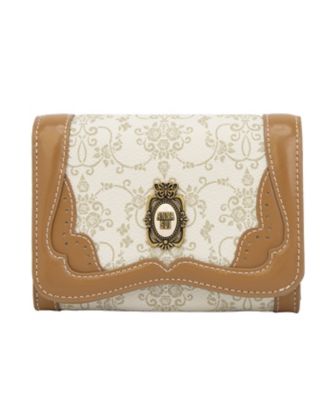 未使用品♡アナスイANNA SUI 財布 リーブル 二つ折り財布　アンティーク アナスイ ANNA SUI リーブル 内Lファスナー二つ折り財布 （クロ