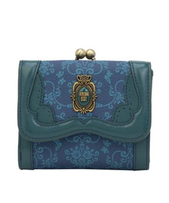 ANNA SUI 二つ折り財布 ANNA SUI セルパン 二つ折り口金財布 パープル - ファッション