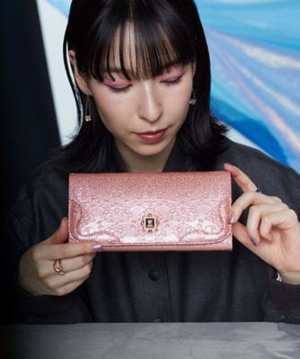 アナスイ ANNA SUI ルーミー 口金フラップ長財布