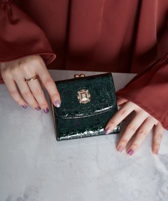 アナスイ ANNA SUI ルーミー 口金二つ折り財布