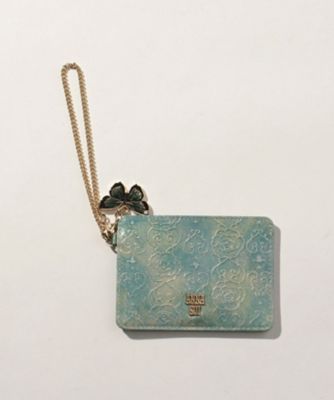 未使用 ANNA SUI ヴィンテージローズ 小銭入れ パスケース 黒 ANNA SUI ANNASUI アナスイ パスケース 定期入れ ICカード
