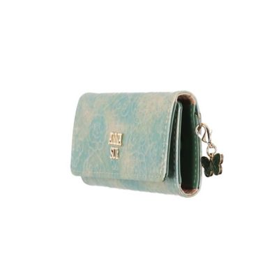 ♡新品未使用 アナスイ キーケース ローズハート チャーム 巾着保存袋付 本革 アナスイ ANNA SUI ローズハート キーケース