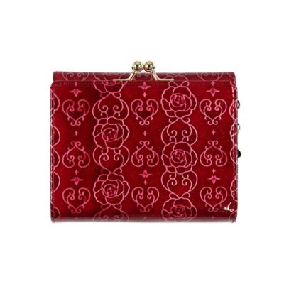 ✨極美品✨ANNASUI ローズハート 口金二つ折り財布 ミント アナスイ ANNA SUI ローズハート 口金二つ折り財布 （財布