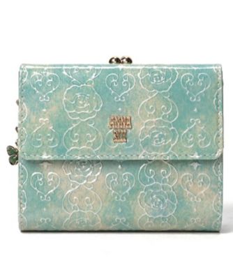 アナスイ ANNA SUI ローズハート 口金二つ折り財布