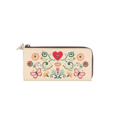 ＜ANNA SUI (Women)＞アナスイ　ＡＮＮＡ　ＳＵＩ　ブルーム　Ｌファスナー長財布（３１８０７０）