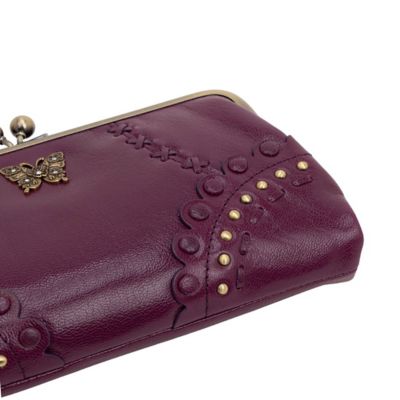 【あやっちさま】vintage ୨୧ * オレンジブラウンの瞳の ブタさん アナスイ ANNA SUI マチルダ 口金二つ折り財布（318102