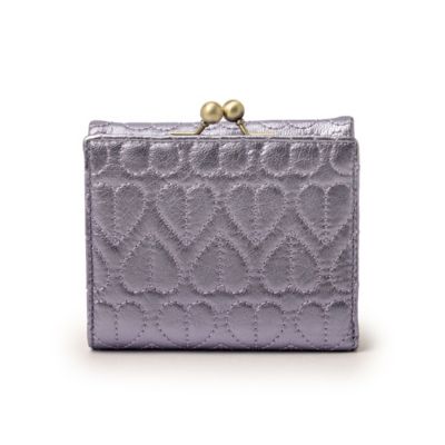 ANNA SUI★アナスイ★折り財布シルバー★新品未使用★伊勢丹購入 アナスイ ANNA SUI ローズハート 口金二つ折り財布