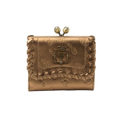 【新品未使用】ANNA SUI 財布 二つ折り 茶 ブラウン アナスイ アナスイ ANNA SUI リンダ 口金二つ折り財布（318362