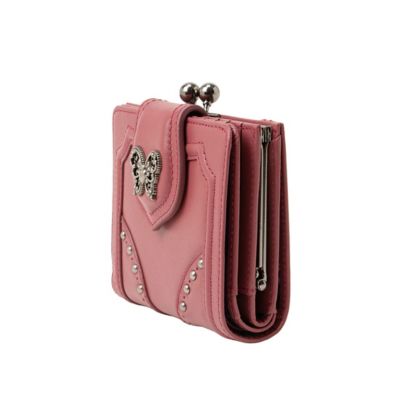 w*n様 ANNA SUI バーガンディ 二つ折り財布 アナスイ ANNA SUI ナーシャ 口金二つ折り財布（318382