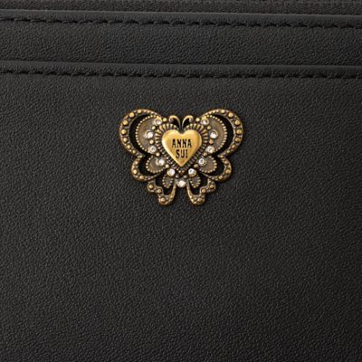 アナスイ ANNA SUI ウィング ファスナー付パスケース