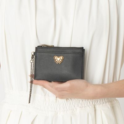 アナスイ ANNA SUI ウィング ファスナー付パスケース
