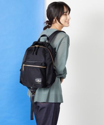 美品　ランバンオンブルー　トロカデロ　エナメル　リュック　黒 480211.jpg