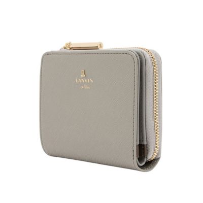 【新品未使用】ランバンオンブルー リュクサンブールカラー二つ折り財布グレージュ ランバン オン ブルー LANVIN en Bleu リュクサンブール