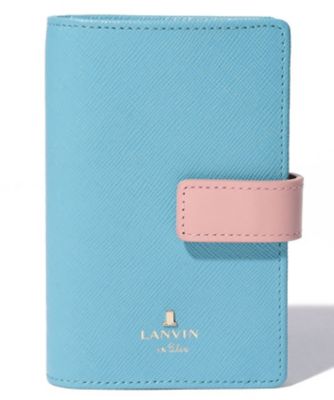 【シンプル可愛い】LANVIN フラグメントケース カードケース Amazon | [ランバンオンブルー] 財布 薄型 薄マチ 極薄 キー