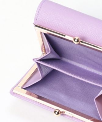 リボン② リュクサンブール 口金二つ折り財布 ラベンダー2（482814