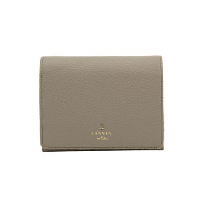 【新品タグ付き】ランバンオンブルー メラニー二つ折り財布 ブラック LANVIN en Bleu ランバンオンブルー 二つ折り財布 本革 レザー