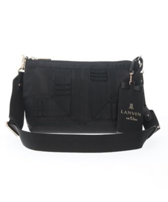 ランバン レザーショルダーバッグ ブラック/ブラウン ランバンオンブルー(LANVIN en Bleu) ショルダーバッグ | 通販