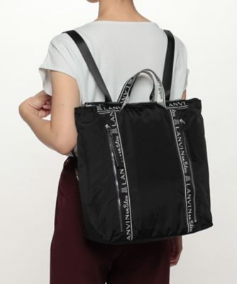 LANVIN en Bleu 2WAY マザーズバッグ【リュック&バッグ】 エヴリー ポーチ付2wayリュック ベージュ（483840
