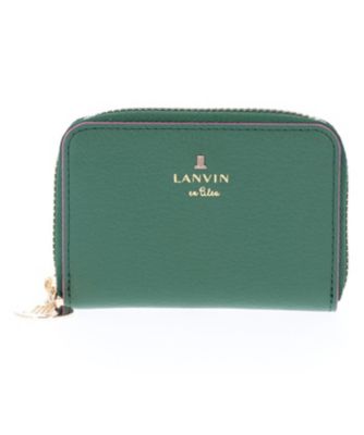 LANVIN en Bleu (Bag & SLG)/ランバンオンブルー リム カードケース(483903) ダークグリーン 名刺入れ【三越伊勢丹/公式】