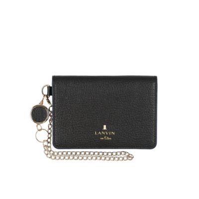 LANVIN en Bleu (Bag&SLG)/ランバンオンブルー ランバン　オン　ブルー　ＬＡＮＶＩＮ　ｅｎ　Ｂｌｅｕ　リム　リール付き２面パスケース（４８３９０６）