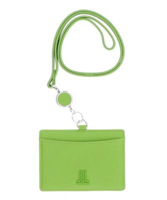 LANVIN en Bleu (Bag & SLG)/ランバンオンブルー カリヨン リール付きIDケース(484255) ライトグリーン パスケース・IDホルダー【三越伊勢丹/公式】