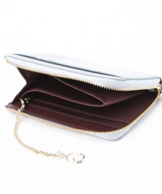 ランバンオンブルー ミニ財布 小銭入れ カードケース 本革 レディース カルラ 484403 LANVIN en Bleu コインケース フラグメントケース L字ファスナー ウォレット ハート 牛革 レザー ブランド 大人 かわいい ギフト[即日発送]
