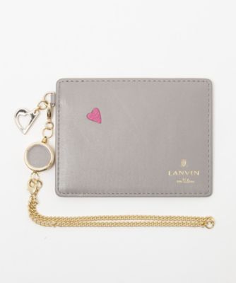 ＜LANVIN en Bleu (Bag&SLG)＞ランバン　オン　ブルー　ＬＡＮＶＩＮ　ｅｎ　Ｂｌｅｕ　カルラ　リール付きパスケース（４８４４０６）