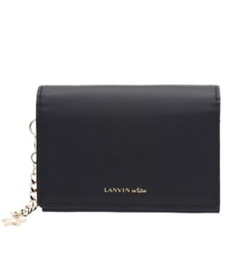 LANVIN en Bleu 名刺入れ 黒 ランバン オン ブルー LANVIN en Bleu 名刺入れ メンズ 本革