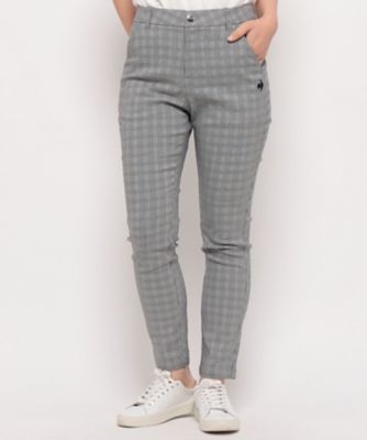 ストレッチフォーサー】9分丈チェックパンツ（LG4FLP51L