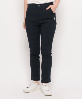 ストレッチフォーサー】9分丈チェックパンツ（LG4FLP51L