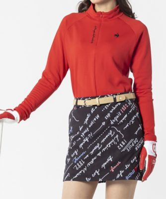 ストレッチフォーサー】長袖裏グリッドモックネックシャツ