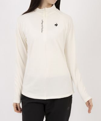 ストレッチフォーサー】長袖裏グリッドモックネックシャツ