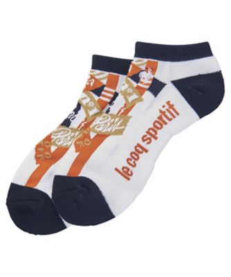 ＜le coq sportif GOLF COLLECTION＞コラージュ柄　アンクル丈ソックス　【返品不可商品】（ＬＧ４ＦＳＯ０３Ｍ）